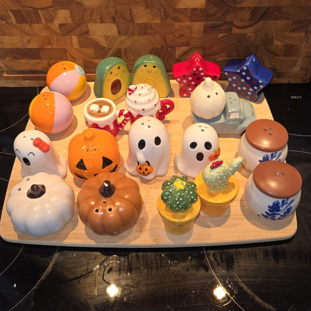Bundle Of Salt & Pepper Shakers (14 sets) NWOT